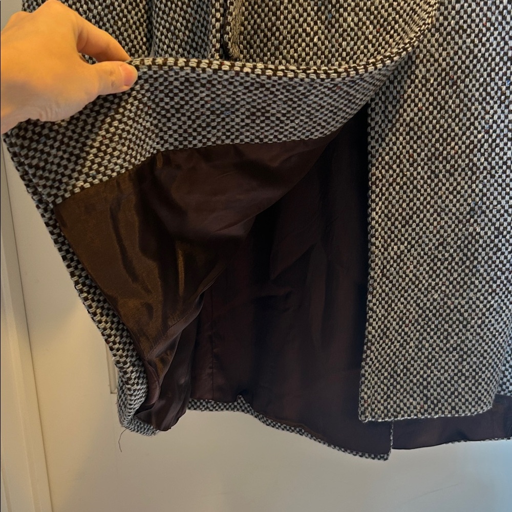 H&M Women's Light Blue & Brown Winter Coat - Size 12 - Picture 6 of 11